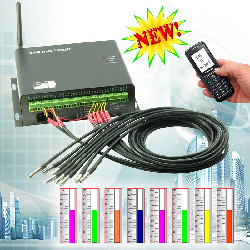 Multi-temperature Gsm Data Logger