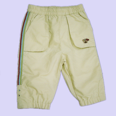 Babies' 100% polyester woven micro fiber trousers