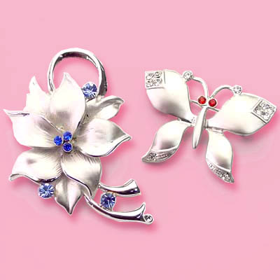 Fashion Flower & Butterfly Brooch