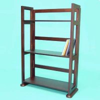 Wooden CD Holder Shelf W/ 3 Layer ,Can Fold Up (Hold120 CD)