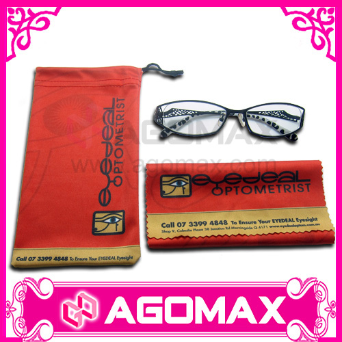 Logo Printing Eyeglasses Microfiber Cleaning Pouch