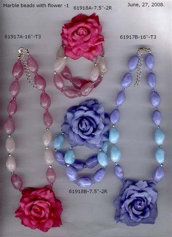 Sell Flower Necklace And Bracelet