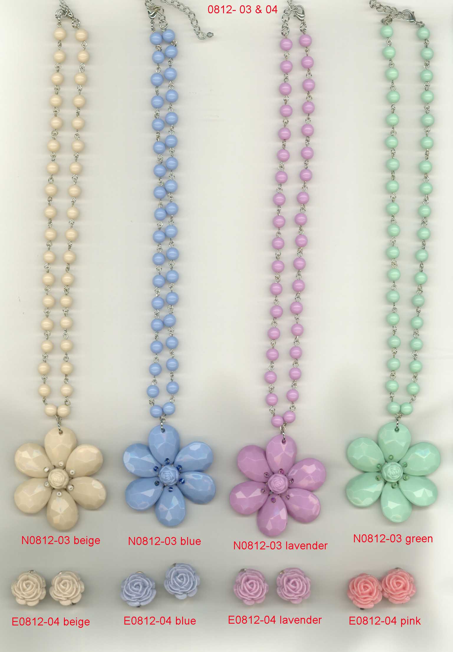 Sell Flower neck and earring