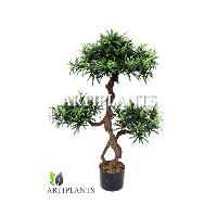 Sell artificial Podocarpus Bonsai with natural trunk