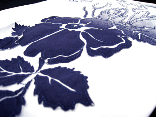 Floral Motif Print with Embroidery