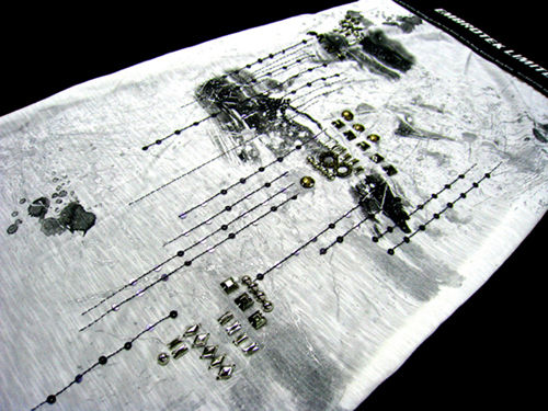 Metallic Beading with Print