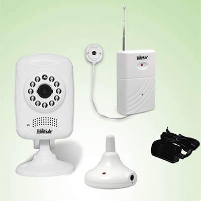 Wifi IP Camera with Wireless Receiver and Wireless Water Overflow Sensor