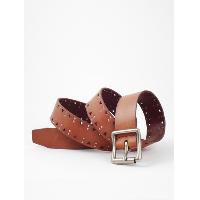 Small studs leather belt