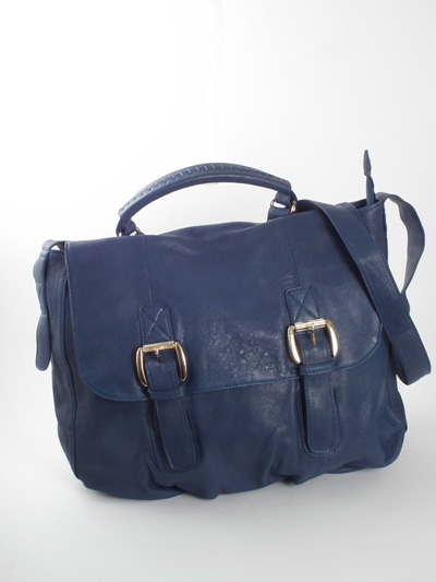 Goat skin messenger bag