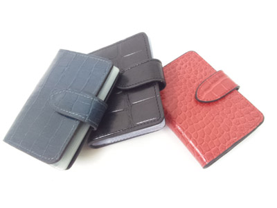 Assorted Emboss Leather Card Folder