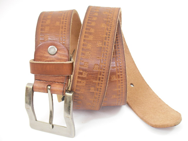 Sell Multi-functional Cowhide Leather Belt for Men - Special Design Ruler for measurement