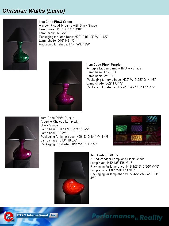 Sell Lamp from ET2C Int. Inc.