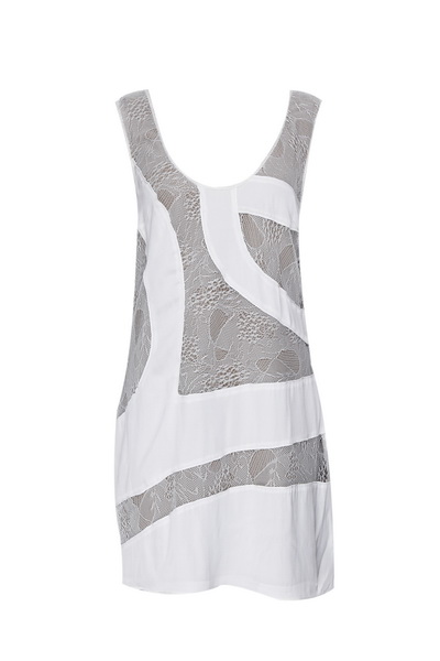 Catherine Malandrino : Silk elastane + Nylon Mesh Dress