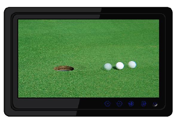 10.2 Inch Headrest Lcd Monitor With Touch Button