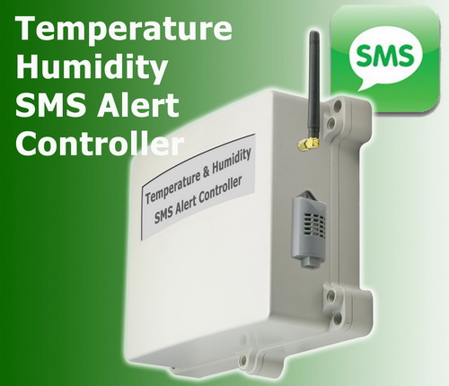 Sell Temperature & Humidity SMS Alert Controller(GSMS-TH)