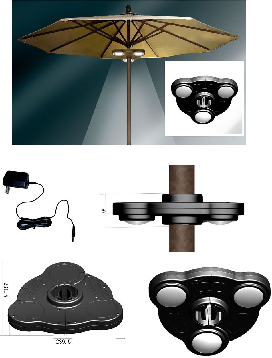 Rechargeable Umbrella Lighting