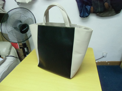 Cow Hide Leather Tote Bag