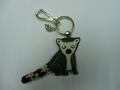 Cow Hide Leather Keyring