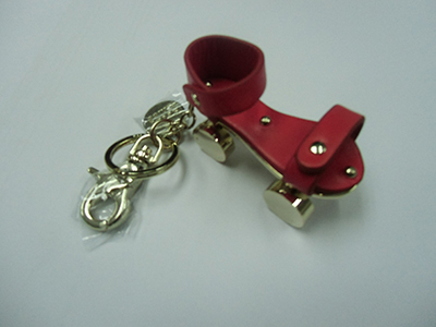 Cow Hide Leather Keyring