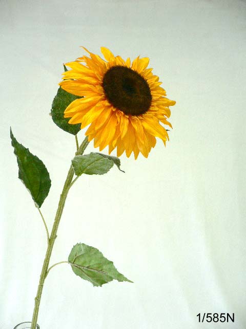 Sell Single van gogh sunflower w/5 lvs. (dia 18cm, stem 82cm)