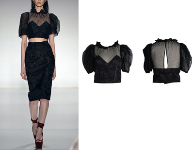 Ladies' Woven Crop Top