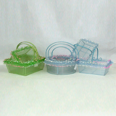 Sell WIRE BASKET COVER W/ORANZA YARN