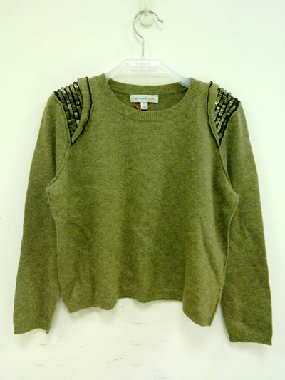 Sequin motifs pullover.