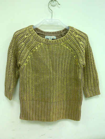 Gold coating pullover,
