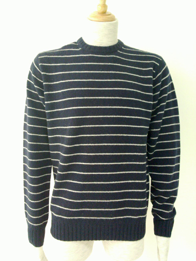 Fine stripe wool pullover,