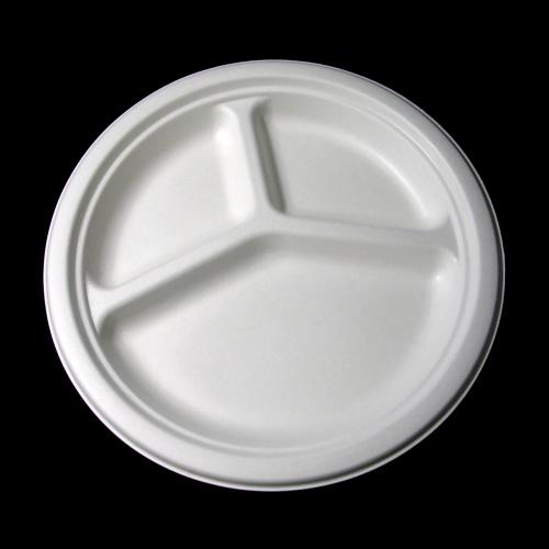 Sell Compostable sugarcane/bassage 3com tray,plate,tableware