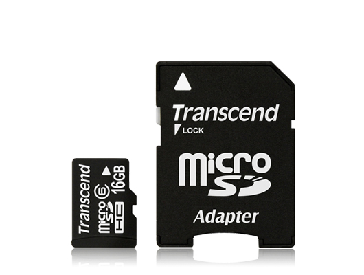 Transcend 16GB Micro SDHC6 Card