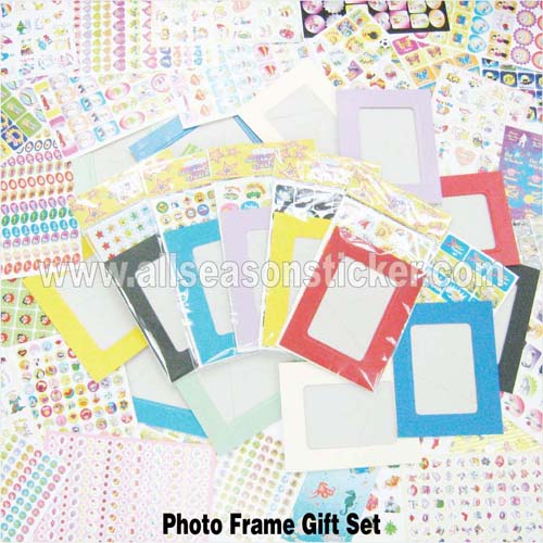 Sticker + Photo Frame Gift Set