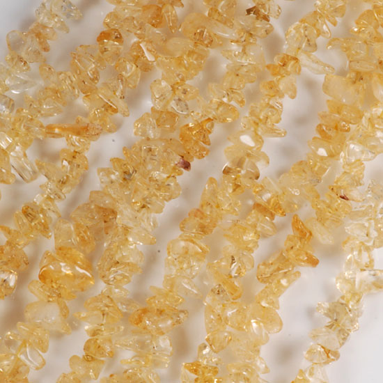 Citrine Crystal Strand 8mm Chip Beads 36 inches #fcn0008