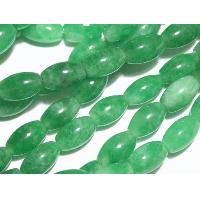 Nice Green Jade Stone Loose Rice Beads 1 Strand #fjn0075
