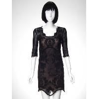 Mesh Embroidery Woven Dress
