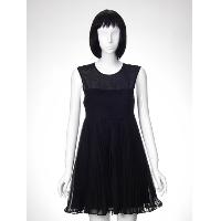 Pleated Woven Dress