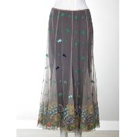 Mesh Embroidery Skirt