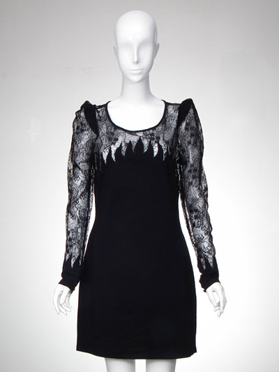 Lace Jersey Dress