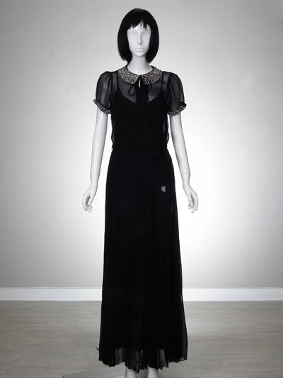 Silk Beaded Woven Dress