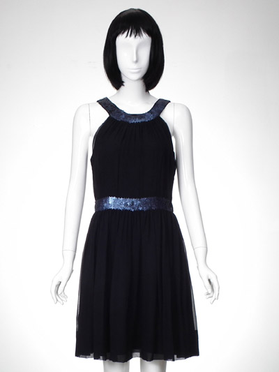 Silk Sequins Woven Dress