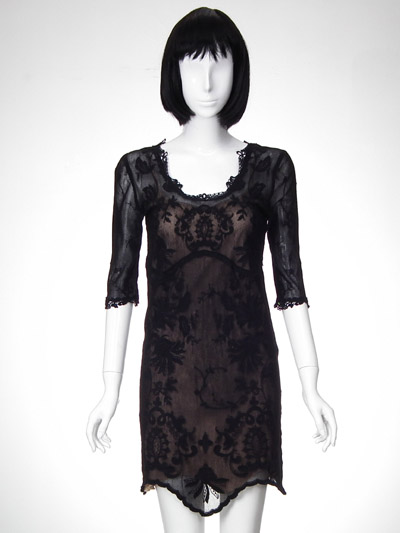 Mesh Embroidery Woven Dress