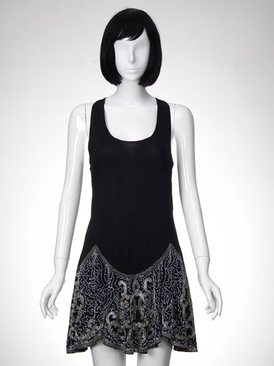 Silk Beaded Woven Dress