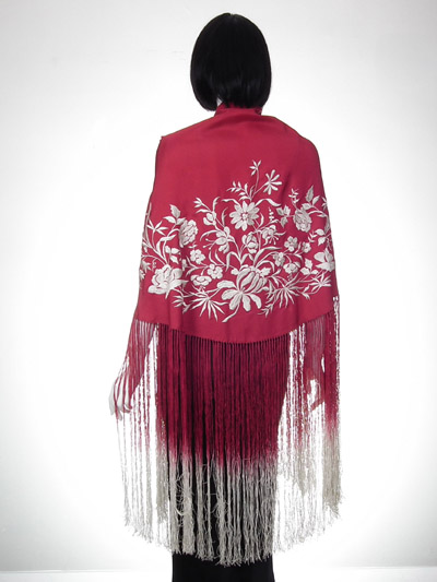 Silk Embroidery Cape
