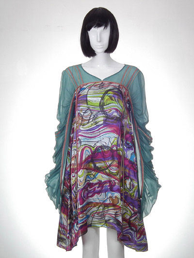 Silk Print Woven Dress