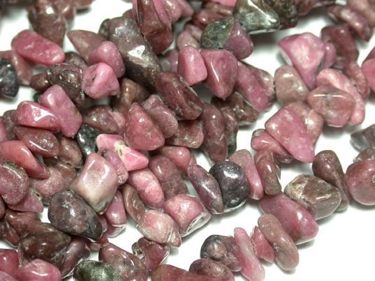 6x8mm PINK RHODONITE GEMSTONES CHIPS Loose Beads 35 inches
