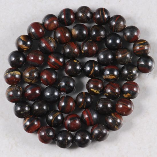 8mm NEW IRON TIGER EYE GEMSTONE ROUND Loose Beads 15.5 inches