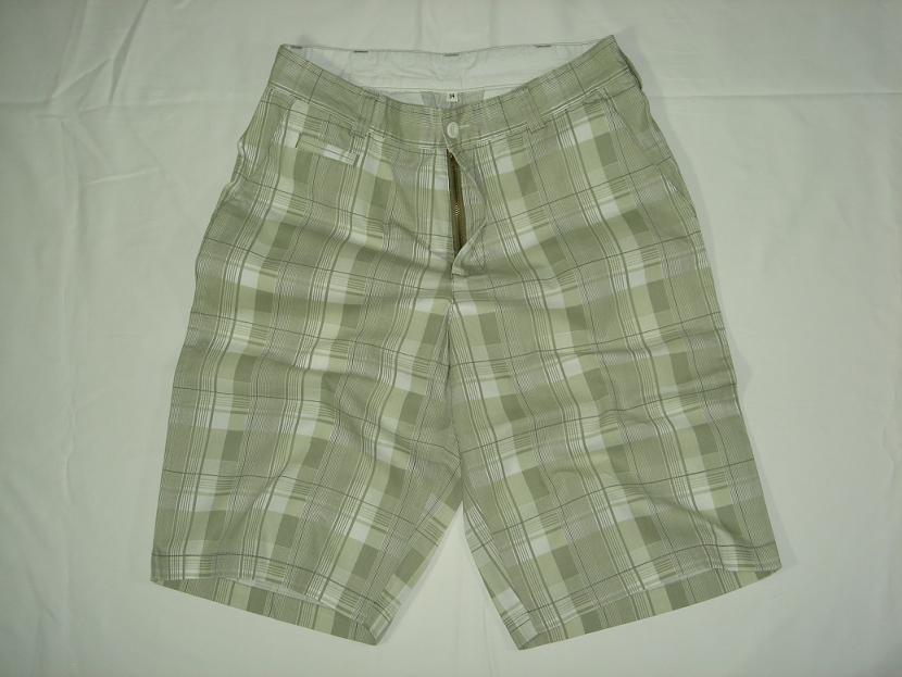 Mens Print-check Cargo Shorts