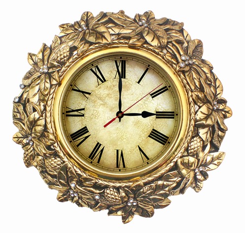 Sell Wall Clock, Clock, Antique Polyresin Clock