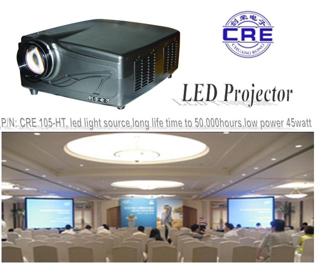 Lcd Projector With Led Light Source, Long Life Time For Home Theatre Presentation