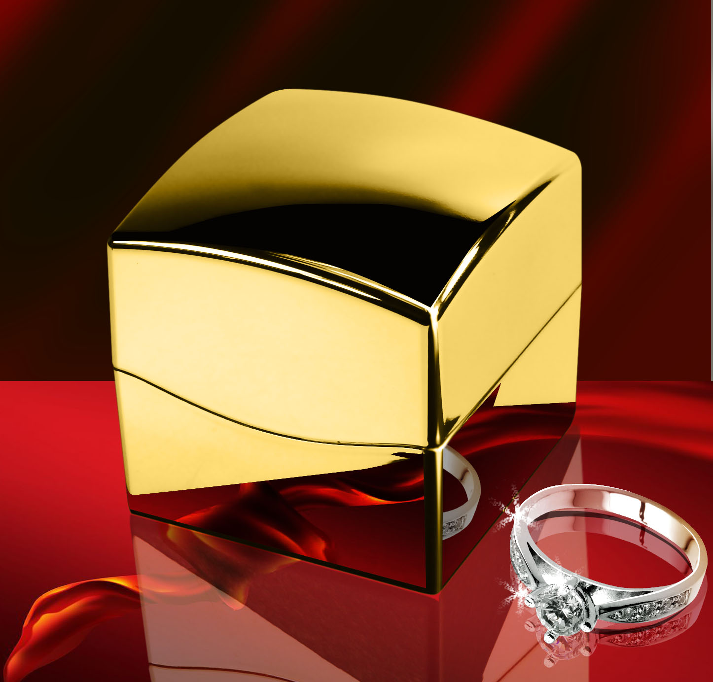gold ring box